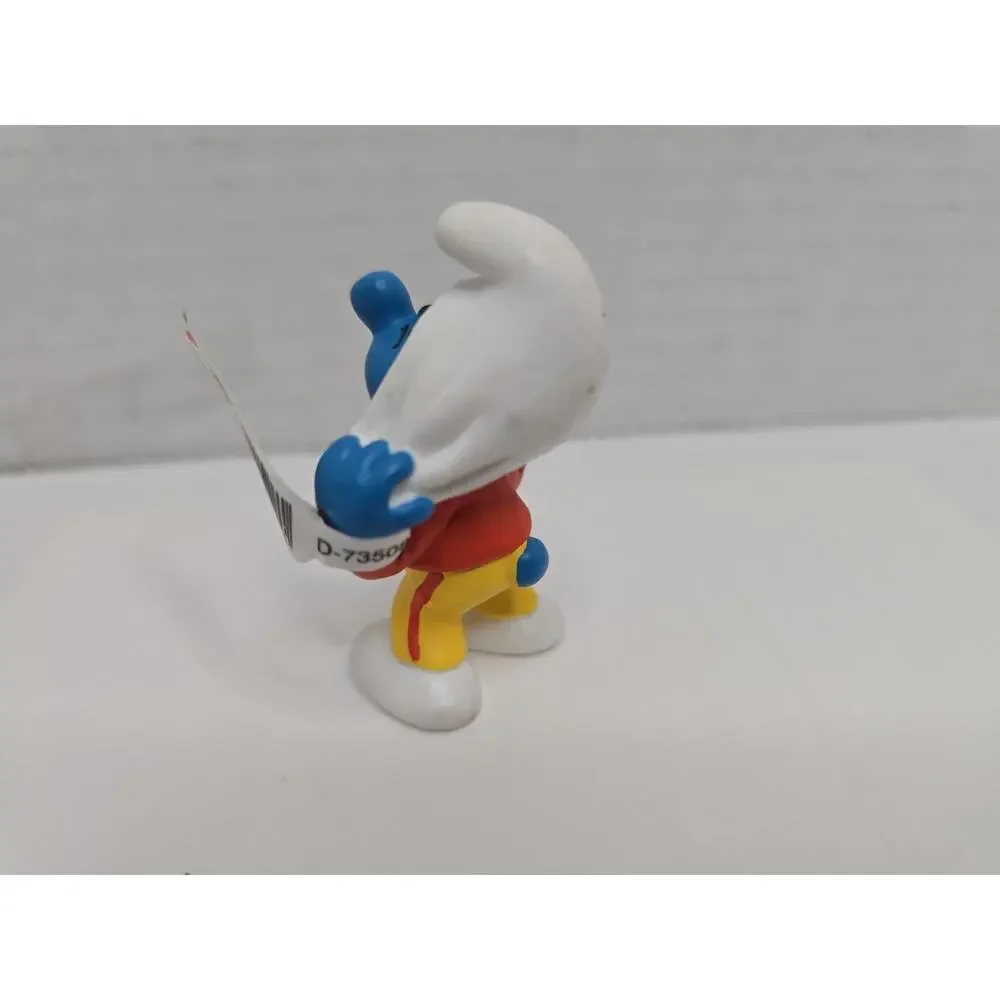 Smurfs 20529 Soccer Football Sports Trainer Smurf Schleich Peyo Vtg PVC Figure